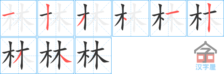 林- Chinese character definition and usage - Dragon Mandarin